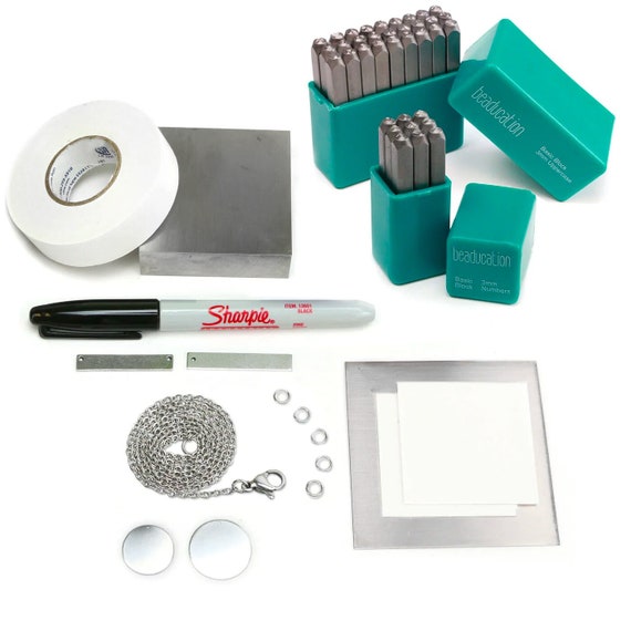 Beginner Metal Stamping Kit, Starter Stamp Kit Beaducation Metal