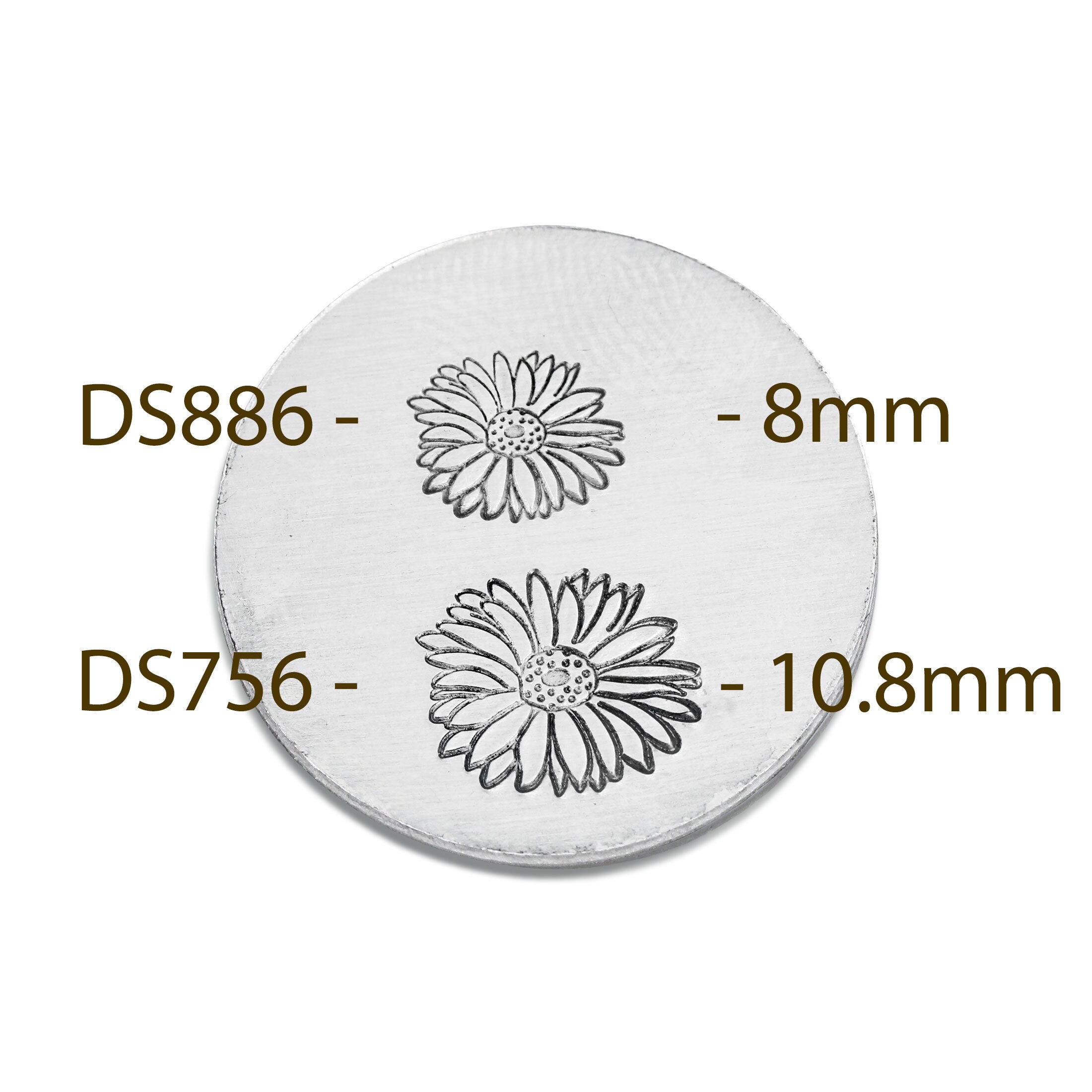 Daisy Flower Metal Stamp 8mm Beaducation Metal Stamping Etsy