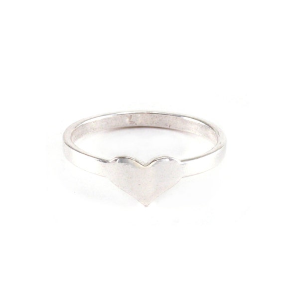 Sterling Silver Heart Ring Stamping Blank, Sizes 6-8 - Beaducation Metal Stamping and DIY Jewelry Making Tools & Supplies