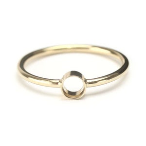 Gold Filled 4mm Bezel Stacking Ring, Sizes 5 - 8 - Beaducation Metal Stamping Tools & Supplies for DIY Jewelry Making