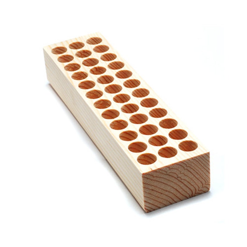 Wooden Stamp Holder for Metal Stamps 13mm Holes 36 Holes Etsy