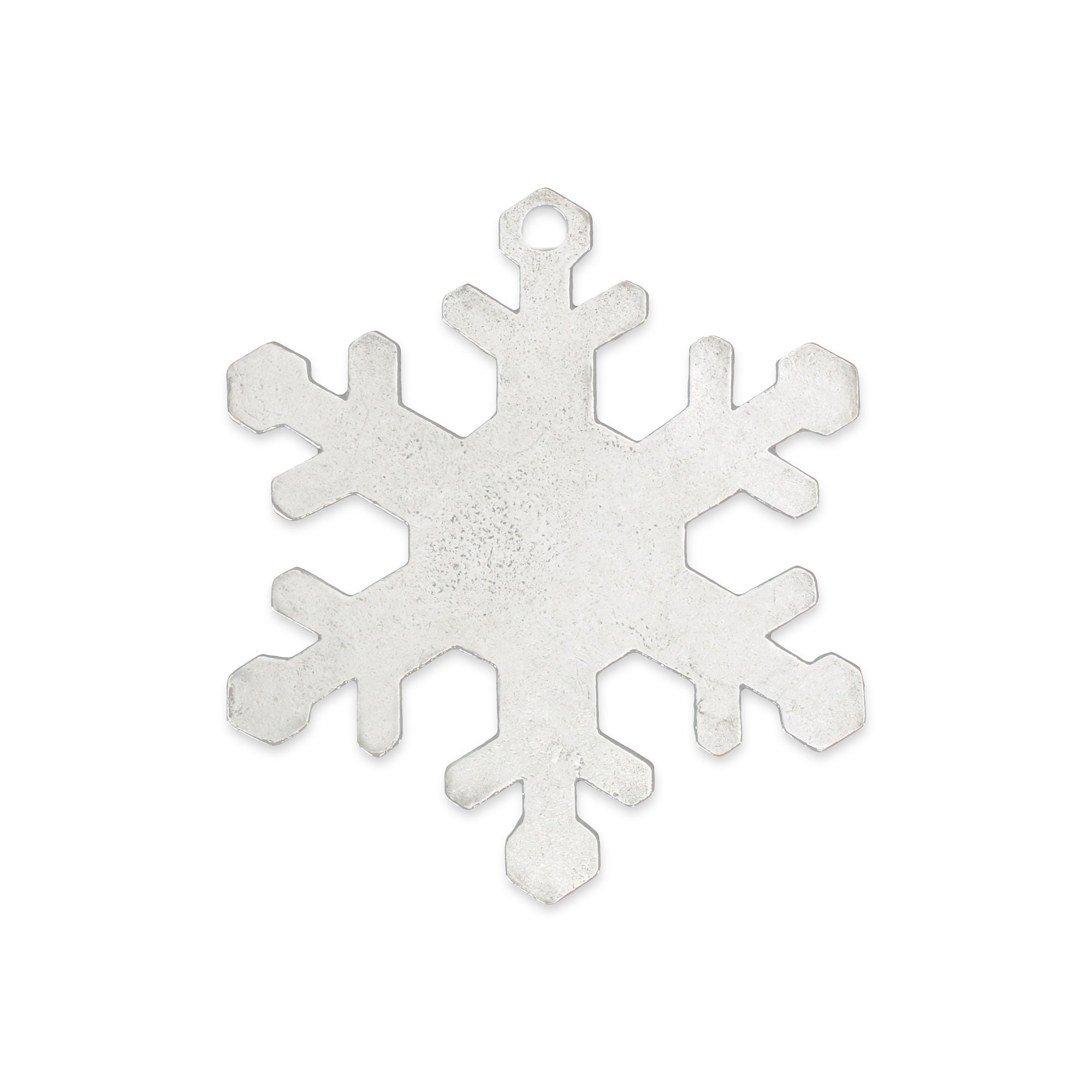 Leaf Snowflake Metal Design Stamp, 10mm - Beaducation Original