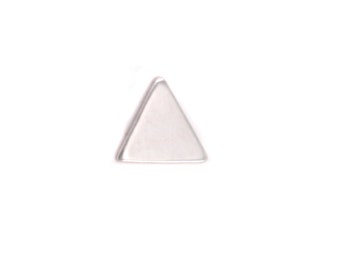 Sterling Silver Triangle Solderable Accent, 24 gauge Soldering Charm, Pack of 5 - Beaducation DIY Jewelry Making Tools and Supplies (SS483)