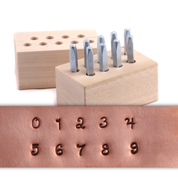 Kismet Numbers 3.2mm Metal Stamp Set Beaducation Metal Stamping