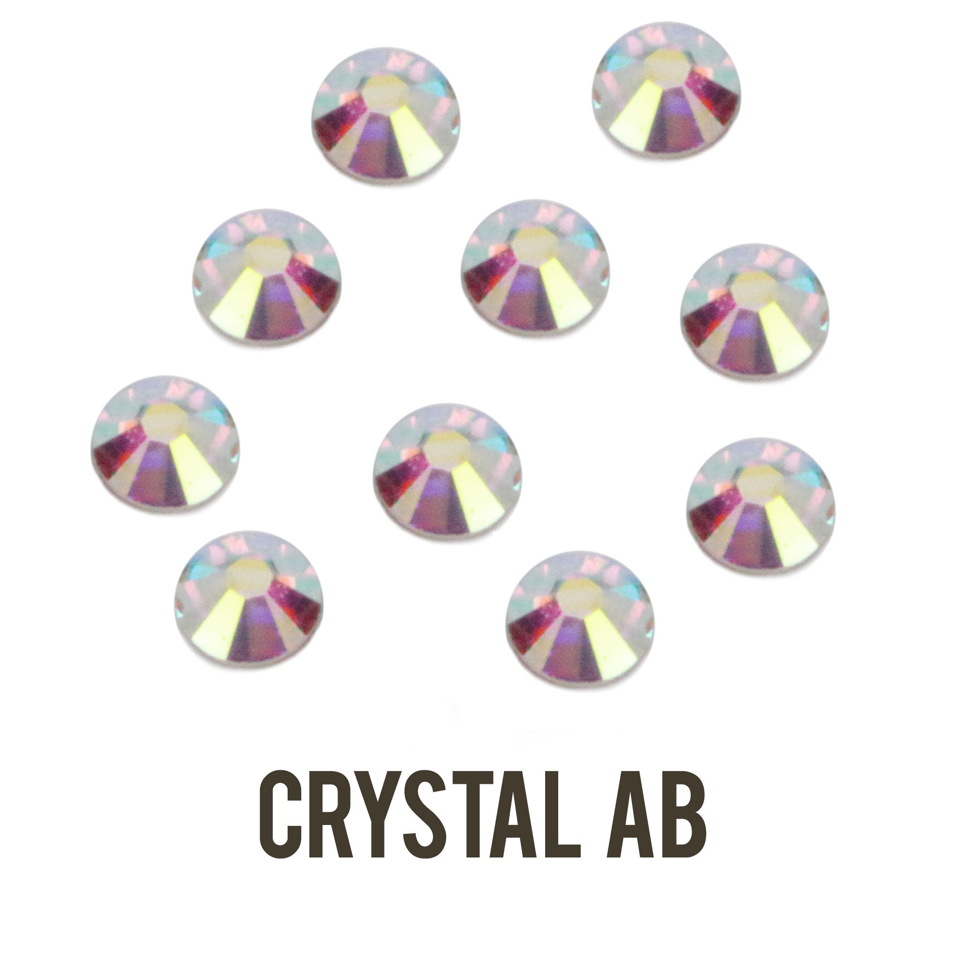 3.8mm Flat Back Crystals, Multi Pack of Birthstone Colors (240
