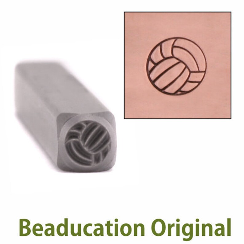 Volleyball Metal Design Stamp 5.5mm Metal Stamping Punch Tools for Metal Stamped DIY Jewelry Jewelry Making Tools by Beaducation DS403