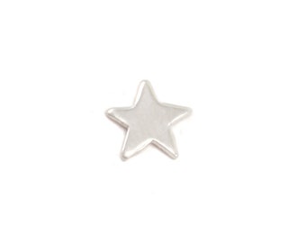 Sterling Silver Star Solderable Accent, 24 gauge Soldering Charm, Pack of 5 - Beaducation DIY Jewelry Making Tools and Supplies (SS492)