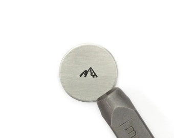 ImpressArt Mountains 6mm Signature Metal Stamp - Beaducation Metal Stamping Tools and Supplies for Hand Stamped Jewelry (DS664)