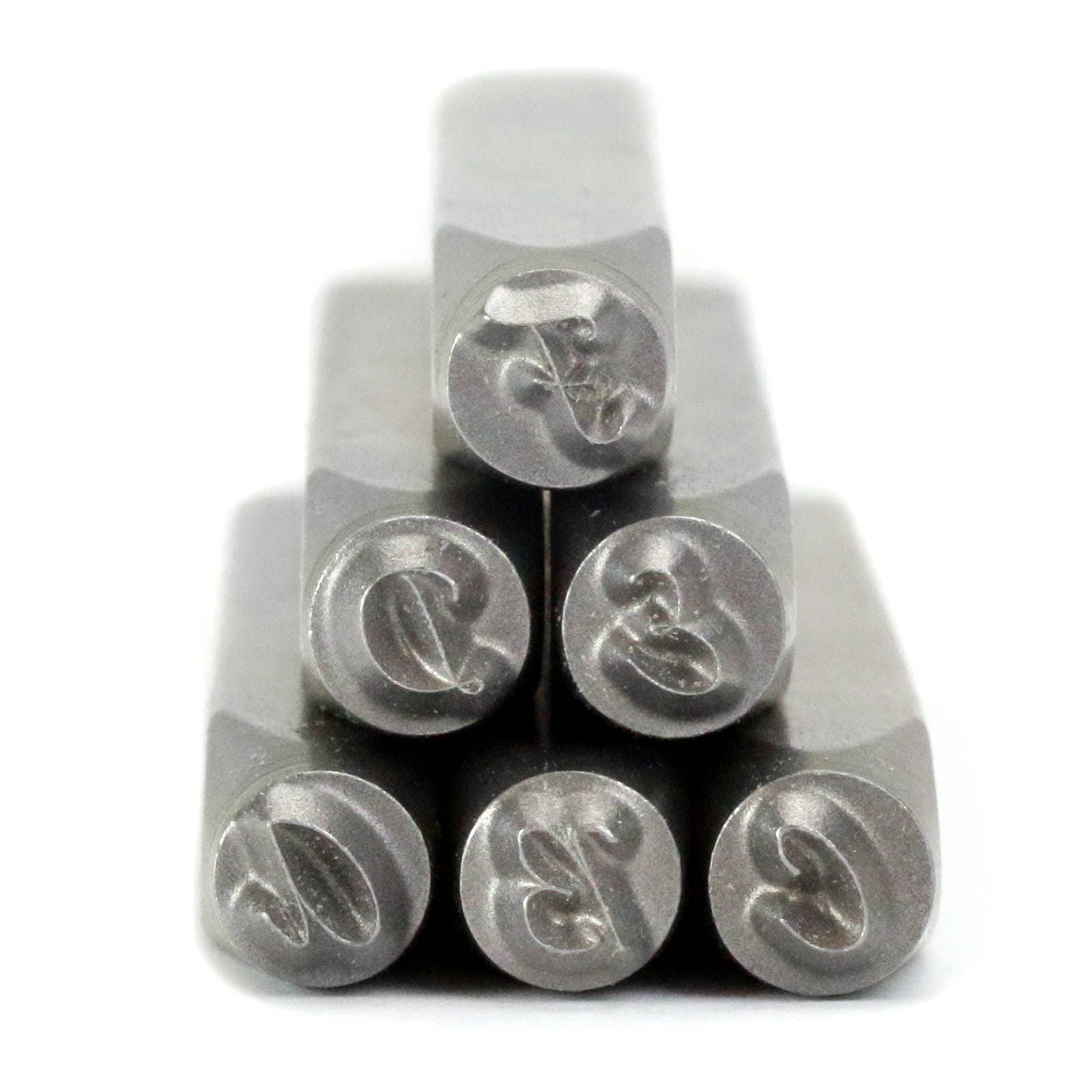 Metal Letter Stamp Set Script Uppercase 1/8 3.2mm Etsy