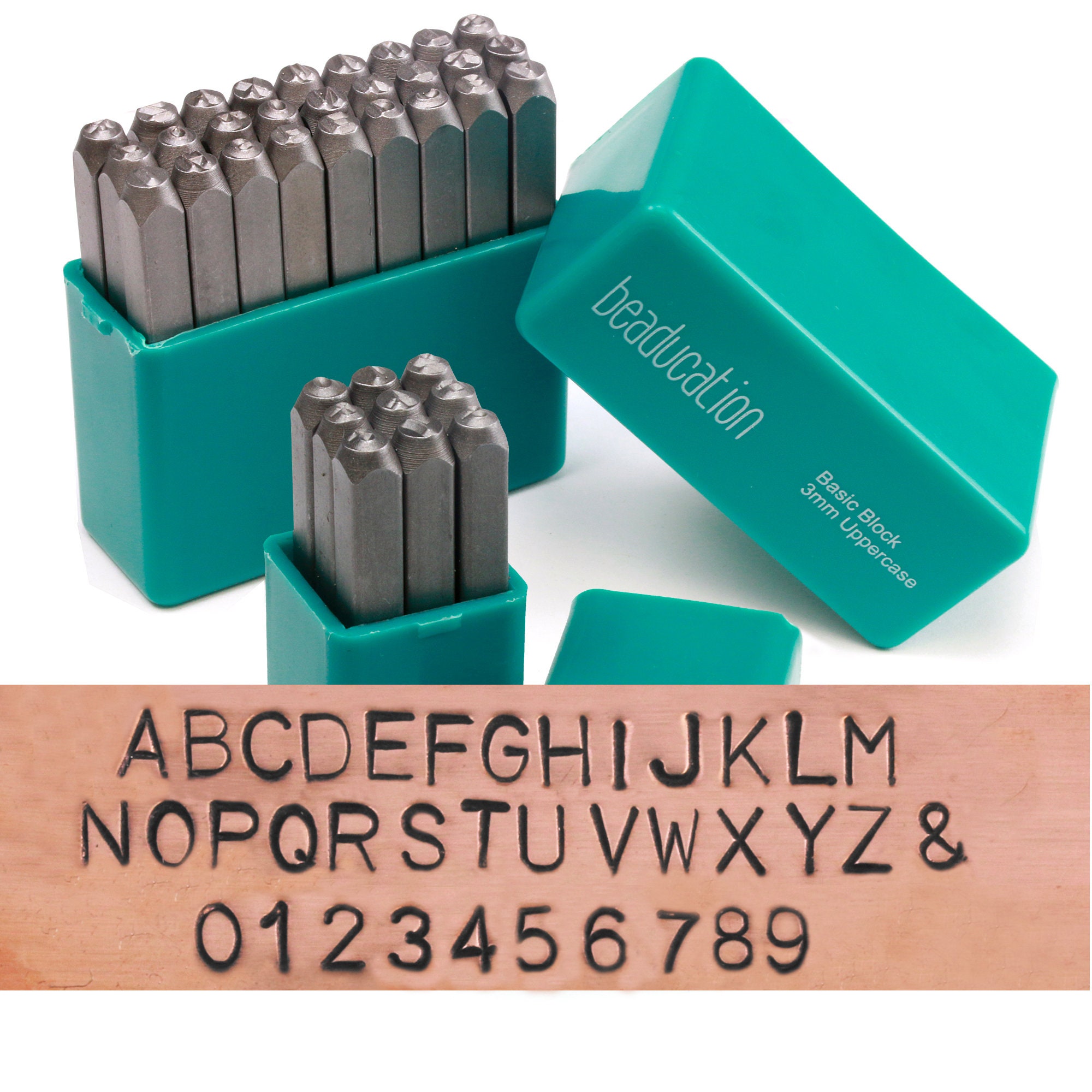 Kismet Numbers 3.2mm Metal Stamp Set Beaducation Metal Stamping