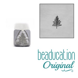 Evergreen Fir Tree 5mm Metal Stamp - Beaducation Metal Stamping Punch Tools and Supplies for Hand Stamped DIY Jewelry Making (DS538)