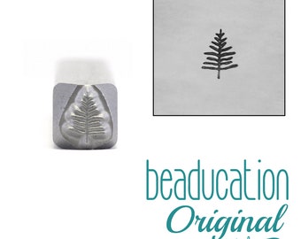 Evergreen Fir Tree 5mm Metal Stamp - Beaducation Metal Stamping Punch Tools and Supplies for Hand Stamped DIY Jewelry Making (DS538)