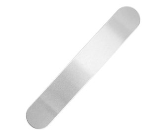 Aluminum Bracelet Blank, 6" x 1", 14 Gauge - Beaducation Metal Stamping Tools & Supplies for DIY Hand Stamped Jewelry Making (AT289)