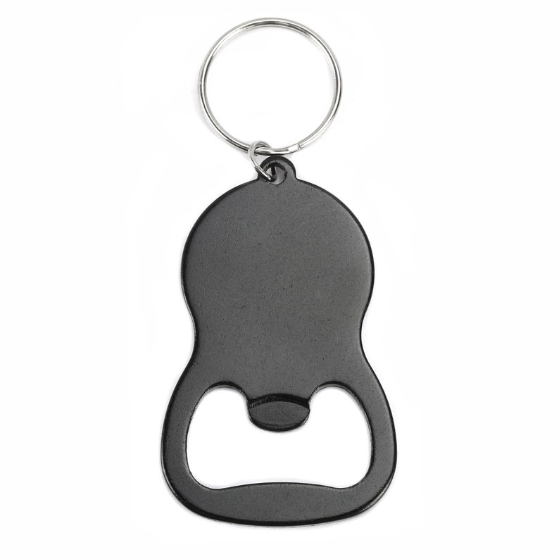 Aluminum Bottle Opener Keychain Stamping Blank Black Etsy