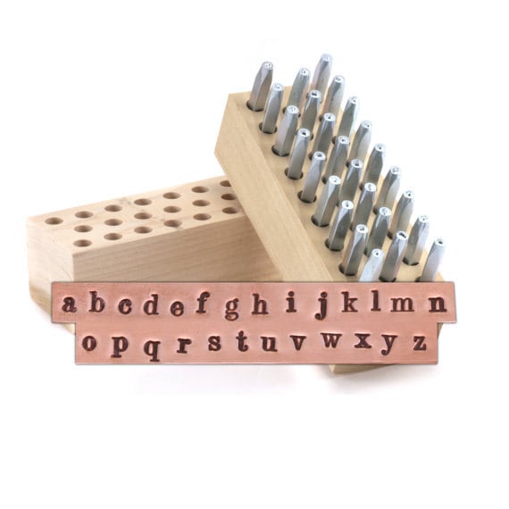 Metal letter stamps for jewelry sale