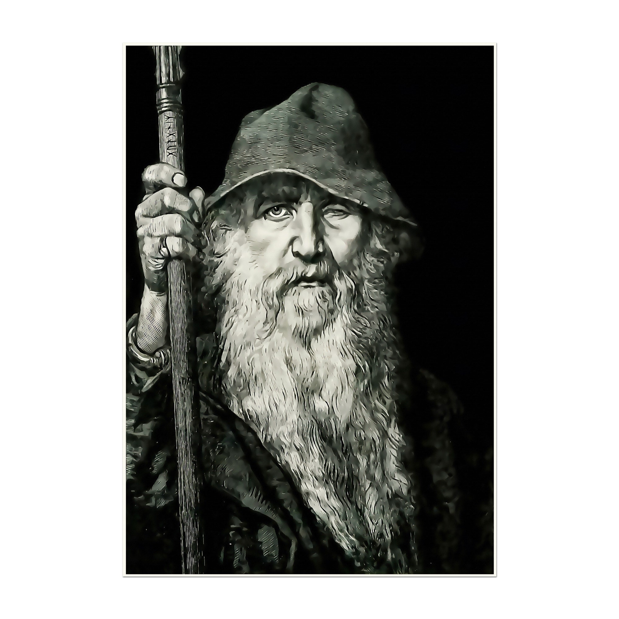Odin Wanderer Óðinn Woden Wotan Norse God of Runes | Etsy