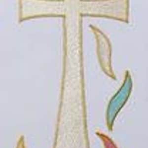 5 colours - Priest stole, Cross & Multi flame design available in black, red, green, purple and white