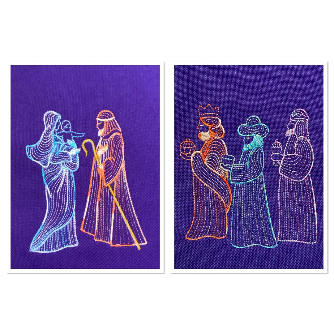 Nativity 4 Stole Etsy