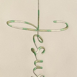 Jesus cross stole green