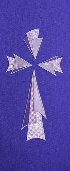 5 Colours Triangular 3 Layer Cross Stole Design Available in White ...