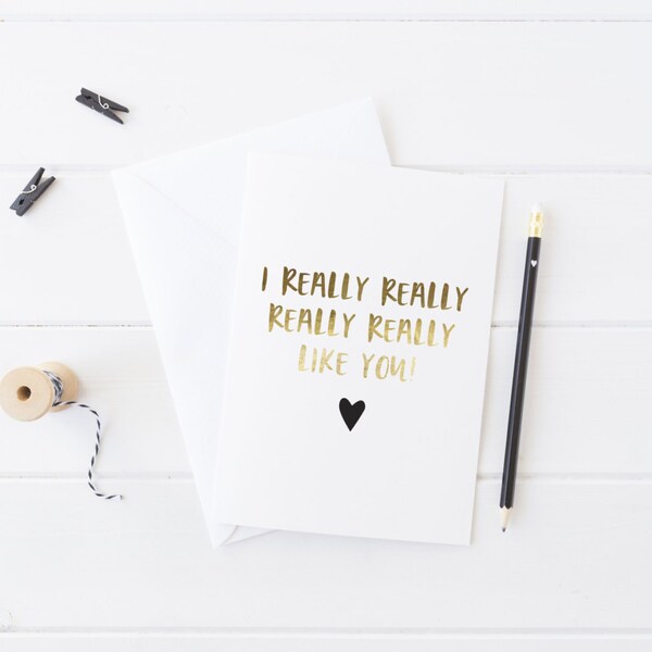 I Really Like You Etsy