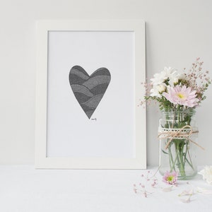 Heart Drawing Print