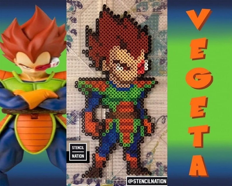 Planet Arlia Vegeta Dragon Ball Z Anime 8bit Pixel Art Kandi Etsy