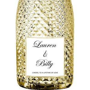 Personalized Prosecco Champagne Sparkling Wine Label Stickers