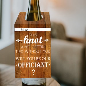 Ask Officiant / Voorstel van Officiant / Afdrukbaar cadeaukaartje