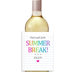 Sofortiger Download druckbare Alkohol Geschenkanhänger für Lehrer Geschenk / Ende des Jahres LEHRER GESCHENK / druckbare Weinflasche