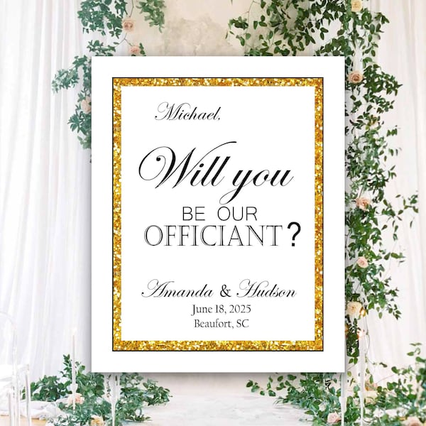 Printable Gift Tag / Printable Wine Bottle Label / Ask Officiant