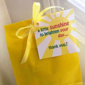 Printable SUNSHINE Gift Tag / Appreciation Gift / Friend Gift