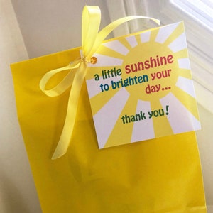 Sending Sunshine, Box of Sunshine, Printable Gift Tag, Friend Gift, Teacher Appreciation Gift, Scatter Sunshine, Instant Download image 1