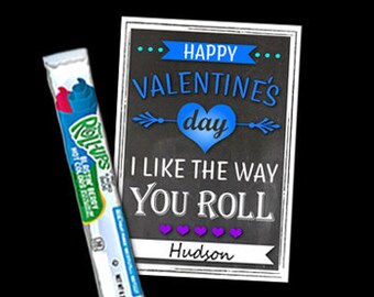 Fruit Roll-up Valentine's Exchange Cards / Printable | Etsy