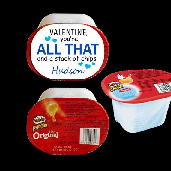 Pringles Valentine Label / Valentine You're ALL THAT and | Etsy