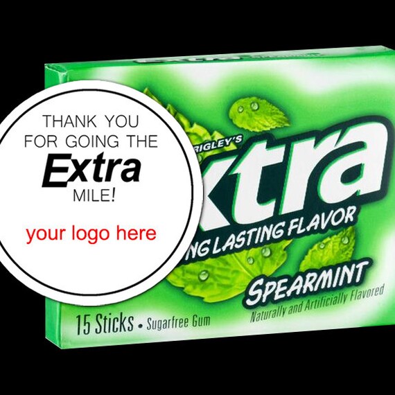Extra Gum Appreciation Gifts Thanks For Going The Extra Mile Etsy