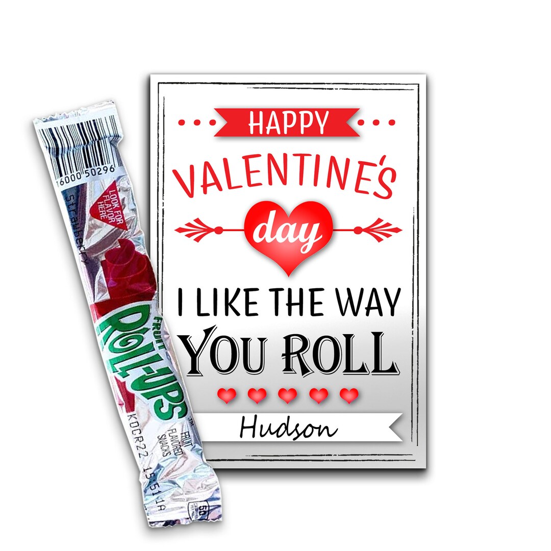 Fruit Rollup Valentine's Exchange Cards / Printable Etsy
