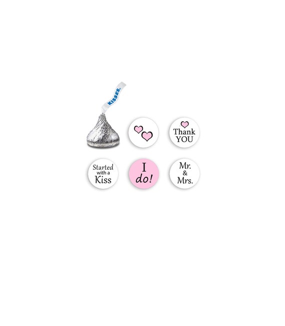 Printable Hershey Kiss Stickers for WEDDING FAVORS - Etsy
