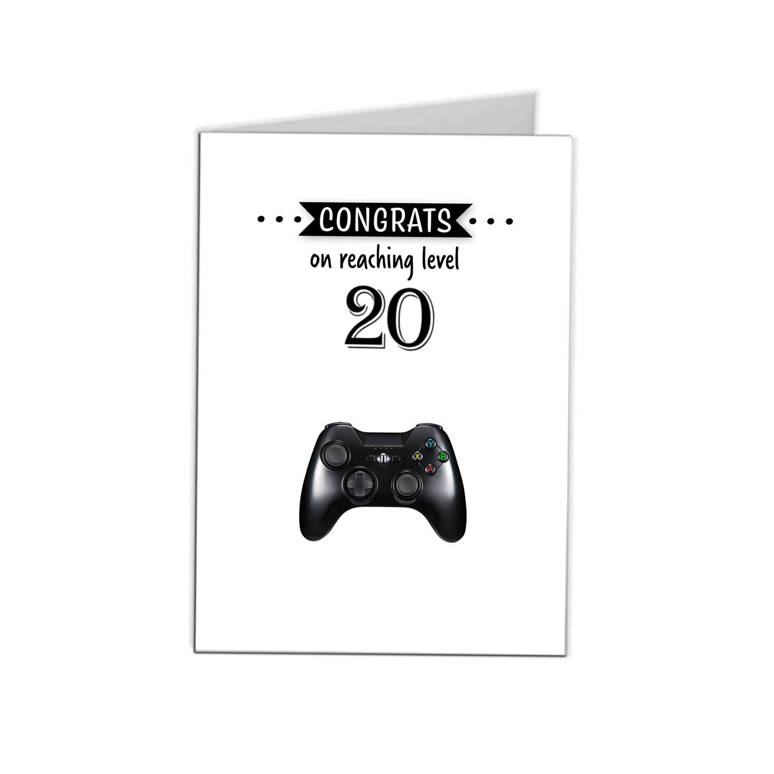 Gamer 20th Birthday Card Video Game Birthday Card FOR ANY - Etsy Norway