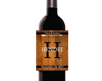 Wine Labels, Custom Wine Labels, Custom Labels, Custom Celebration Labels, Rustic Wine Label, Engagement Wine Label, Engagement Gift