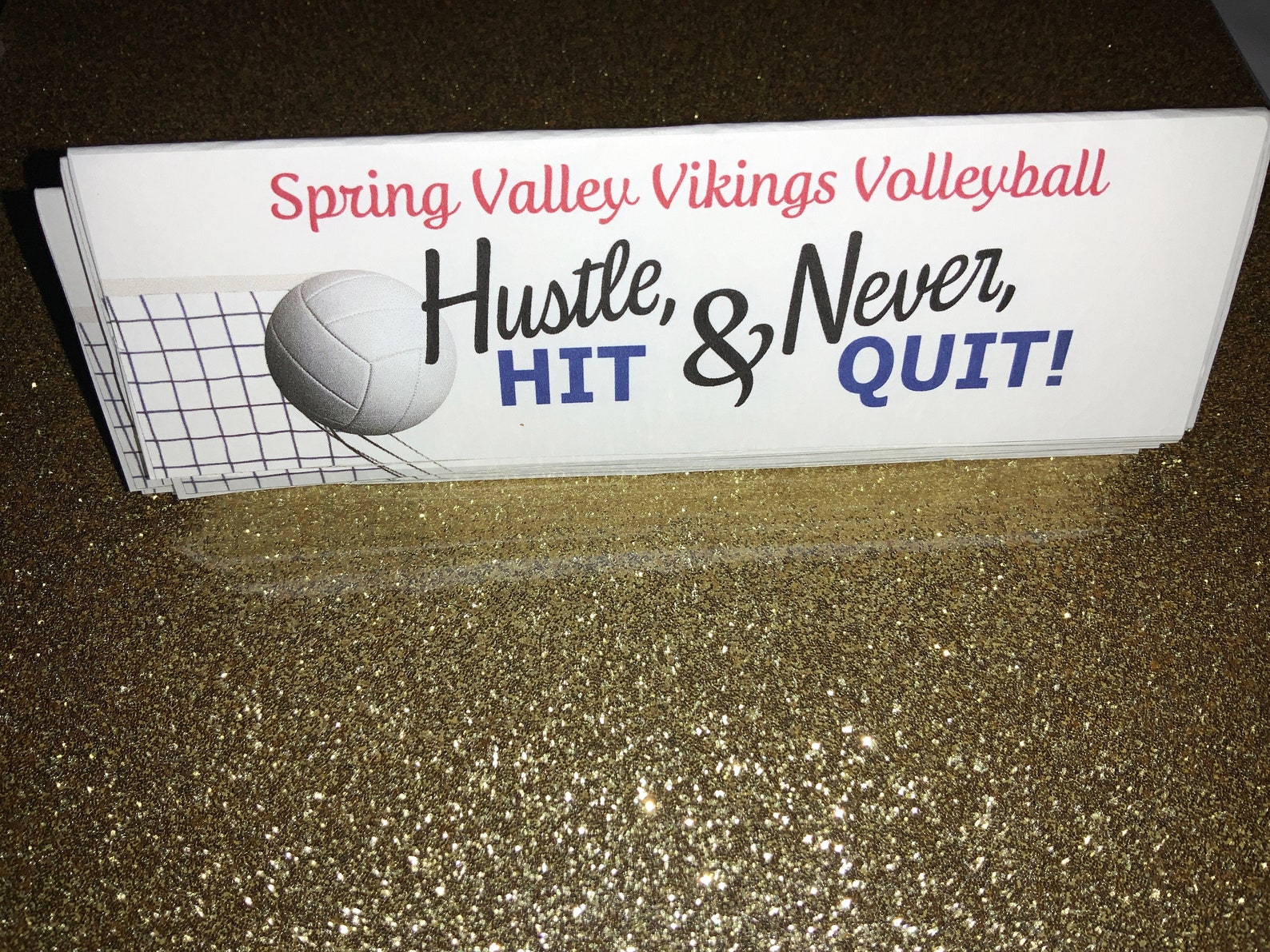 VOLLEYBALL Treat Bag Topper / Volleyball Team Gift / Hustle Etsy