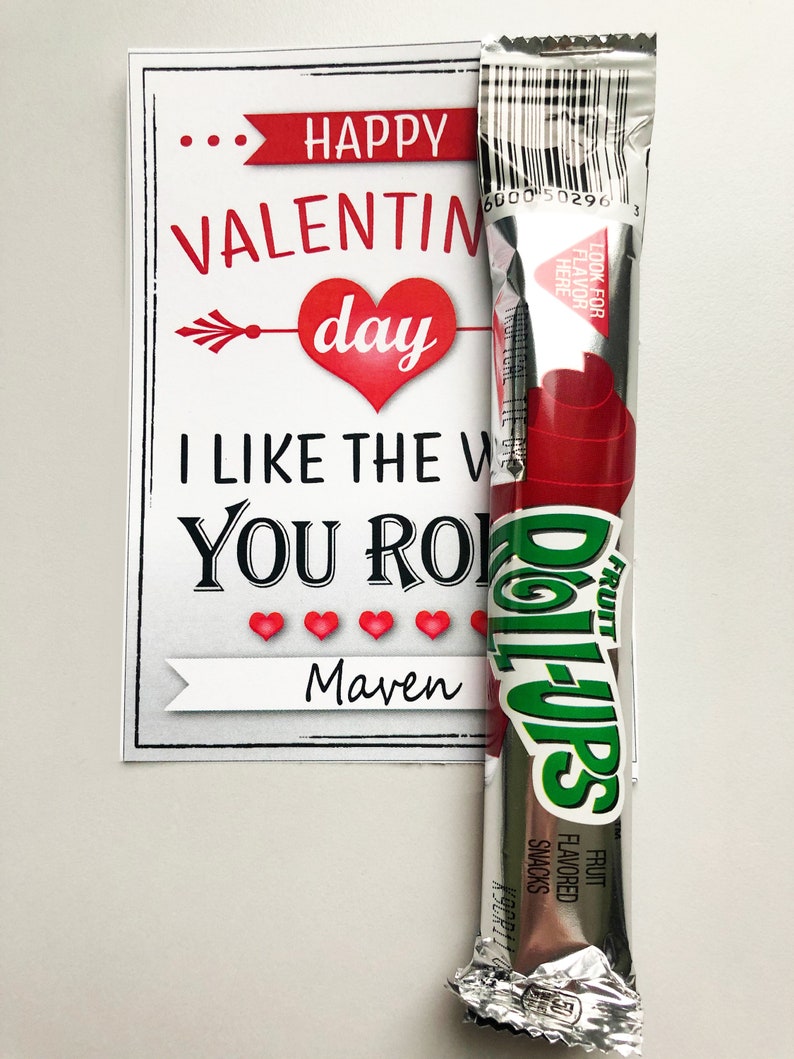 Fruit Rollup Valentine's Exchange Cards / Printable Etsy