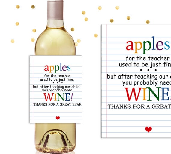 teacher-wine-label-teacher-wine-bottle-label-teacher-wine-etsy