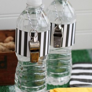 Printable Referee Water Bottle Label / Sports Drink Label / Sports Theme Party Decorations - Etsy
