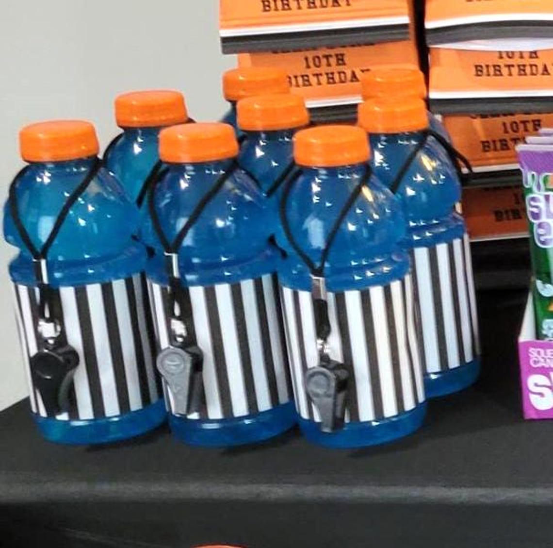 Referee Label Printable Referee Sports Drink Bottle Label / Sports Theme Party ...