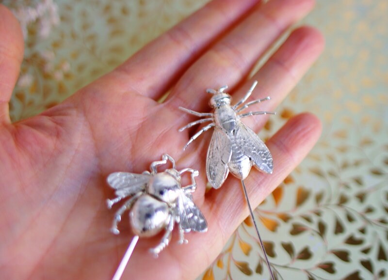 Broche Décorative Lune Argenté Avec épingle - Anti-dérapante - Pour Vêtements, Châle, Chapeau, Sac à Dos