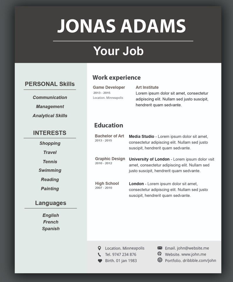 Resume Templates custom resume