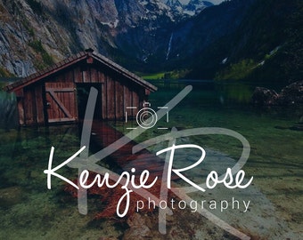 Custom Photography Logo + Watermark ,Premade Photography Logo Kenzie Rose