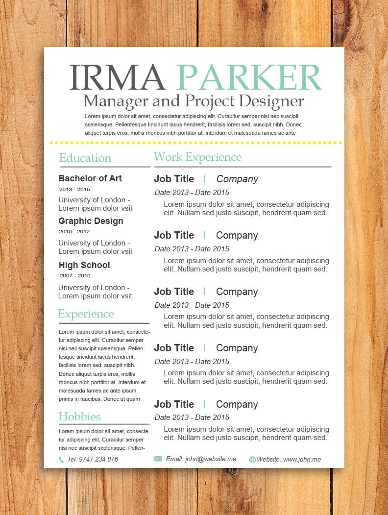 Custom resume writing words