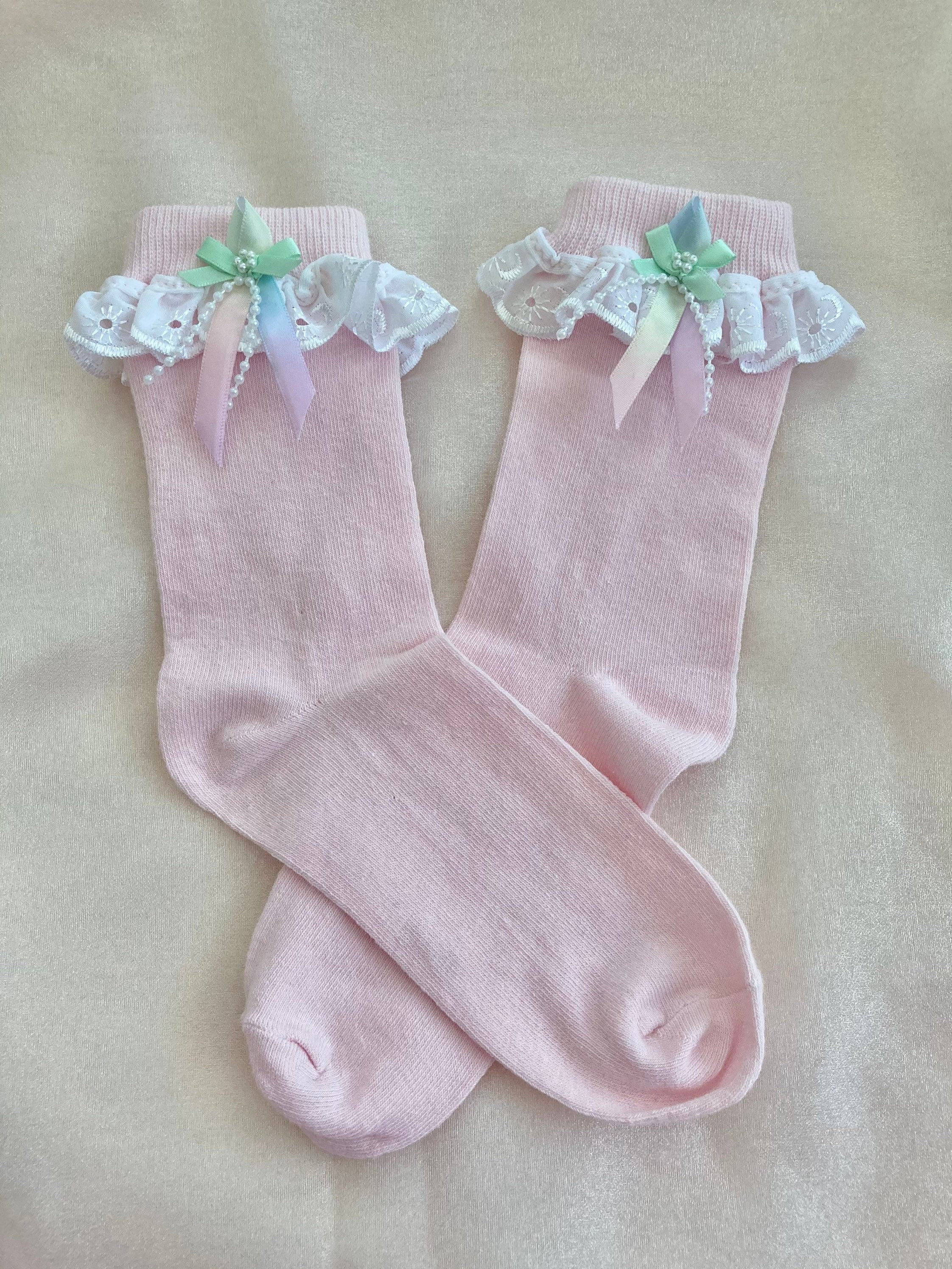 Image of Adult Size Customised Frilly Socks | Uk -, Us -, Europe -